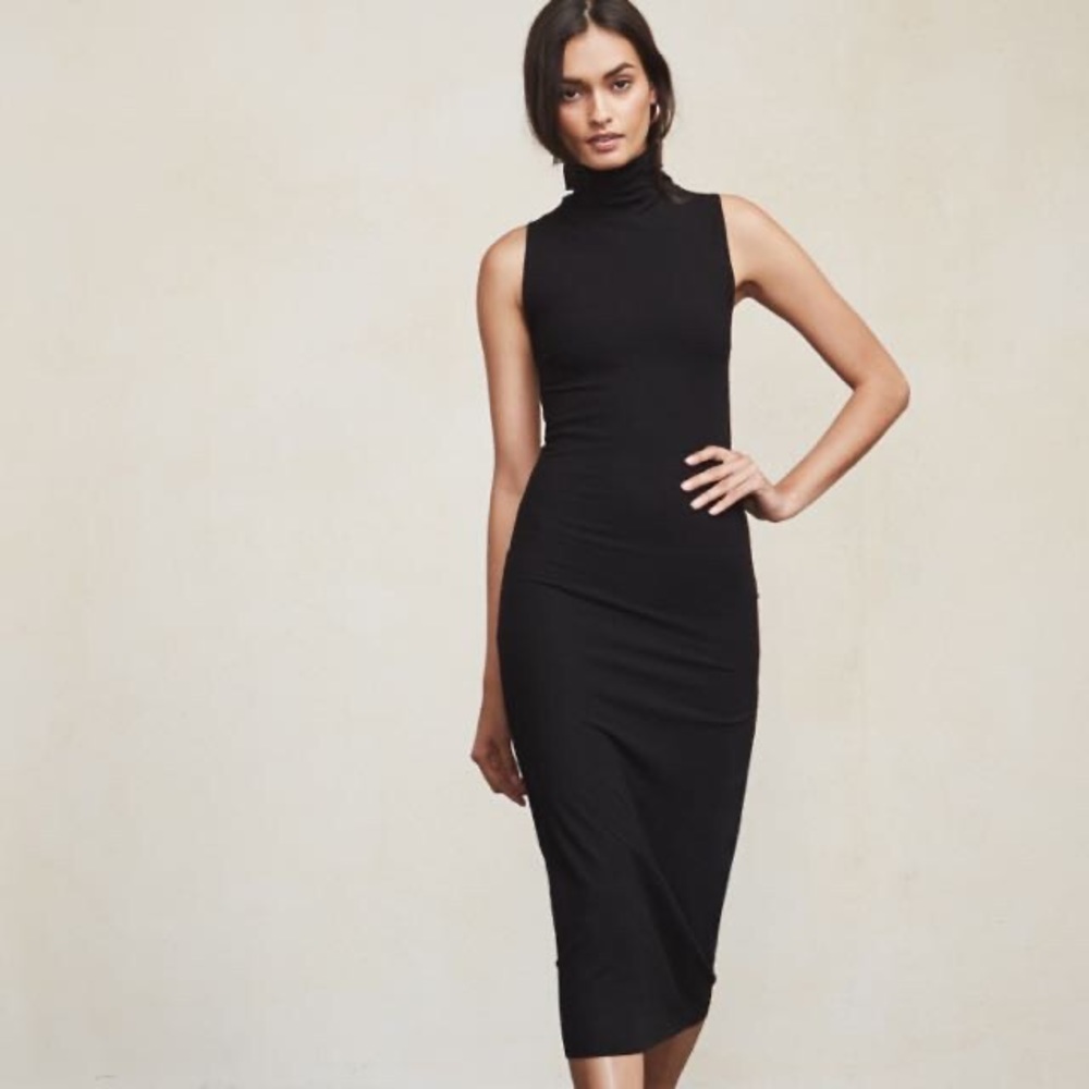 Reformation Leandra Dress in Black